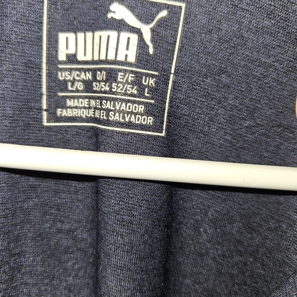 Puma Mens Blue Polo Short Sleeve Shirt Size L - Picture 6 of 12